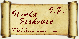 Ilinka Pisković vizit kartica